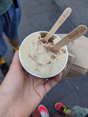 150 ml cup with two flavours, it's a lot of ice cream! at Giapo in Auckland