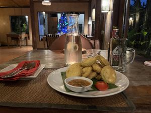 Corn fritters (fried to perfection)  at Chiang Dao Nest Resort 2 in Chiang Dao