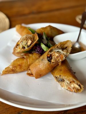Deep fried spring rolls   at Chiang Dao Nest Resort 2 in Chiang Dao