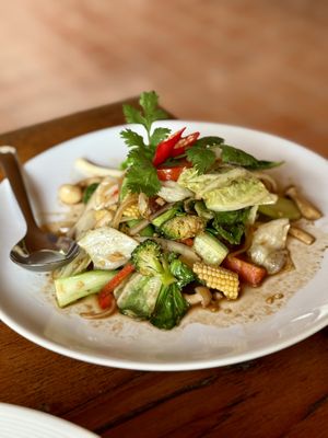 Stir fried vegetables   at Chiang Dao Nest Resort 2 in Chiang Dao