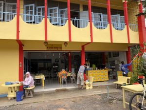 Outside  at Jay in Mae Hong Son