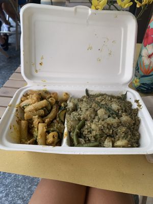 carbonara veg + quinoa e fagiolini at Alchemilla in Bologna