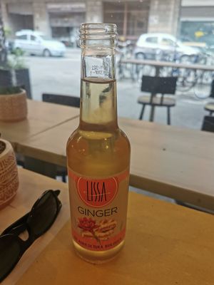 Ginger drink at Alchemilla in Bologna