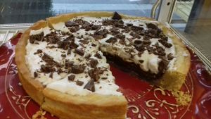 vegan nutella and coconut cream cake at Alchemilla in Bologna