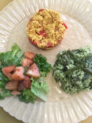 Delicious menù  plants based  at Alchemilla in Bologna