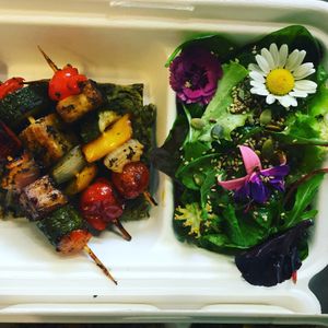 Delicious menù with flowers  at Alchemilla in Bologna