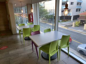 Outside view is a bonus at Fresh Mart - Condado in San Juan