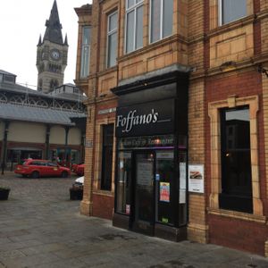 Outside at Foffano's in Darlington