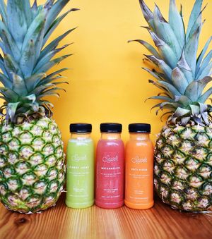 Coldpressed juices at Sajoer in Rotterdam