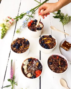 Smoothiebowls ook to go! at Sajoer in Rotterdam