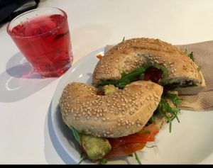 bagel at Goodies in Hamburg