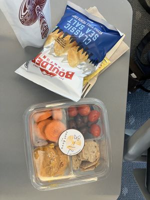 Hummus from grab-and-go    at DEN - Root Down - TC in Denver