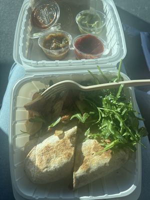 vegan breakfast burrito #Veganuary at DEN - Root Down - TC in Denver