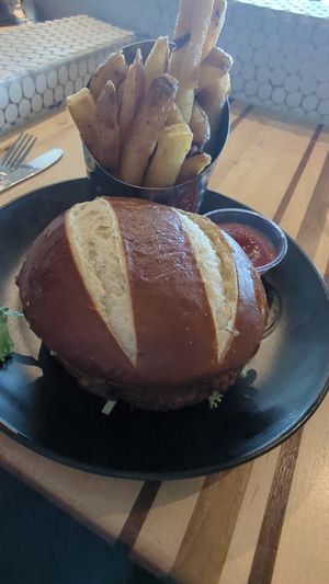 Vegan burger at DEN - Root Down - TC in Denver
