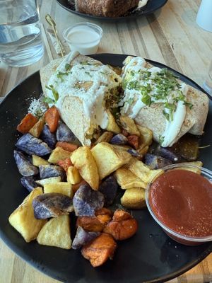 Veggie burrito   at DEN - Root Down - TC in Denver