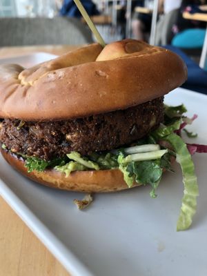 Veggie burger at DEN - Root Down - TC in Denver