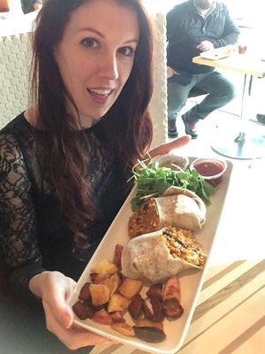 Vegan breakfast burrito! 🌱🌯 at DEN - Root Down - TC in Denver