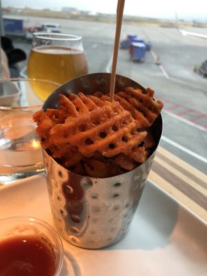 sweet potato fries at DEN - Root Down - TC in Denver