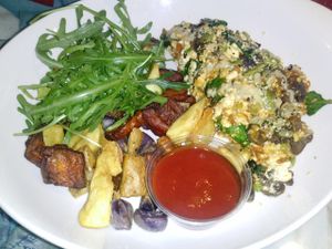 tofu scramble at DEN - Root Down - TC in Denver