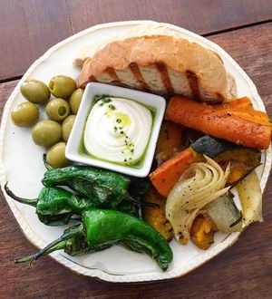 yummy Antipasti-Teller at Kruemelkueche in Duisburg