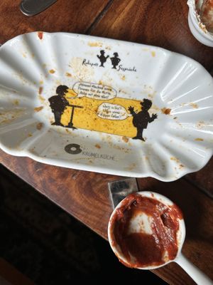 Lustiger Teller 🤣  at Kruemelkueche in Duisburg