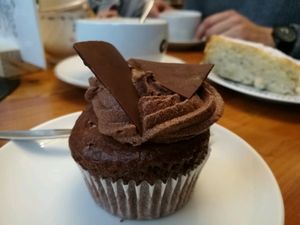 Schoko-Cupcake at Kruemelkueche in Duisburg