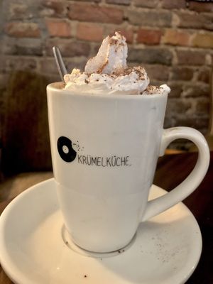 Best vegan hot chocolate ever!  at Kruemelkueche in Duisburg