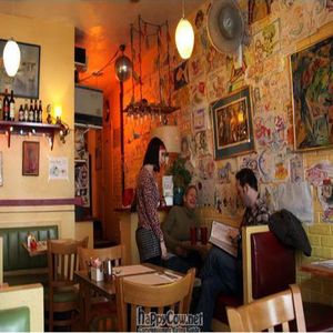 curly's interior at Curly's Vegetarian Lunch in New York City