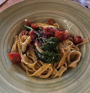 A pasta dish that they veganized for us. at GOTT in Vestmannaeyjar