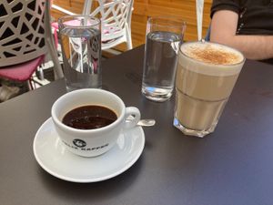 Coffees and Chai Lattes with oat milk upon request  at Moyome in Krems An Der Donau
