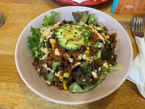 Vegan Tex-Mex Taco Salad at Moyome in Krems An Der Donau