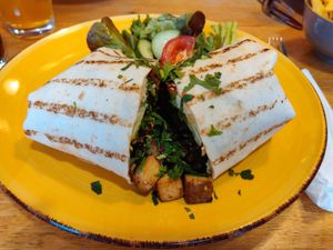 Vegan Sesame Tofu Wrap at Moyome in Krems An Der Donau