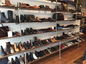 Men's shoes on this side at Moo Shoes in Los Angeles