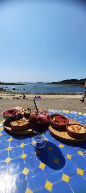 Vegan mezze + sangria at Dibble &Grub in Isles Of Scilly