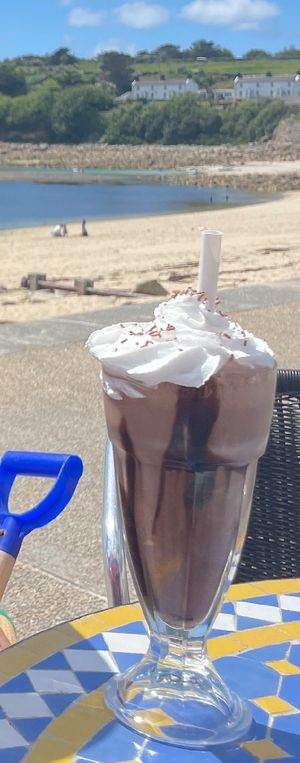 Chocolate milkshakes! at Dibble &Grub in Isles Of Scilly