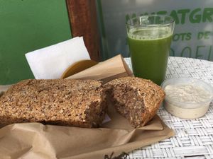 very nice bread at Mercado Verde - Jaime Zudanes in Montevideo