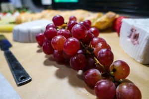 Cranberry goat and Camembert at Vromage Dairy-Free Cheese Shop in West Hollywood
