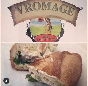 Mozzarella sandwich  at Vromage Dairy-Free Cheese Shop in West Hollywood