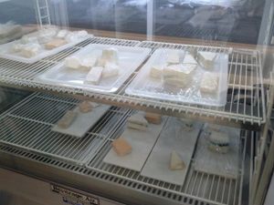 store display at Vromage Dairy-Free Cheese Shop in West Hollywood