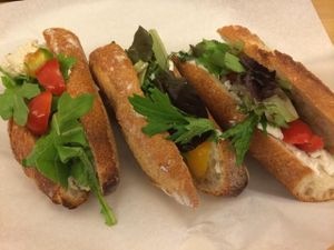 Close up at Vromage Dairy-Free Cheese Shop in West Hollywood