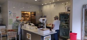 Inside during Covid 19 at Vromage Dairy-Free Cheese Shop in West Hollywood