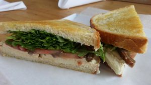 grilled Munster cheese at Vromage Dairy-Free Cheese Shop in West Hollywood