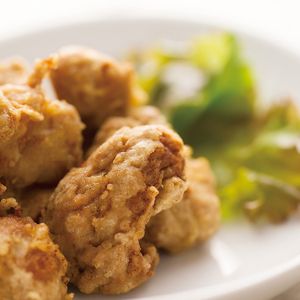 Vegan karaage (Japanese fried "chicken") at AIN SOPH.SENDAI in Sendai
