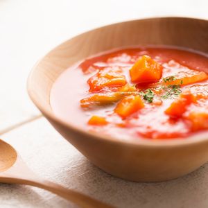Seasonal vegetable soup at AIN SOPH.SENDAI in Sendai