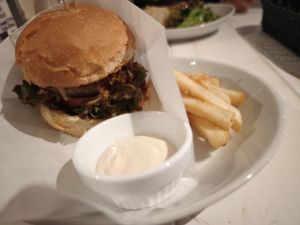 Ripple cheese burger at AIN SOPH.SENDAI in Sendai