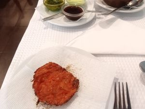 Onion bhaji at Everest Montanha in Lisbon