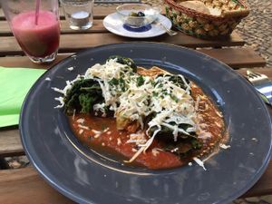 Saviy Cabbage wrap with tofu and vegetables.  at Brunetti's Veganarium in Berlin