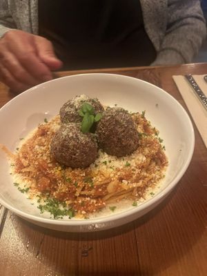 Polpette   at Chapter One in Depoe Bay