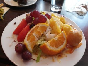 Dessert included in price at Vegegården in Malmo