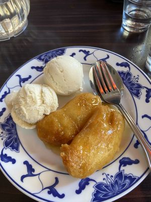 Fried banana 🍌 the best in the whole world 😍  at Vegegården in Malmo